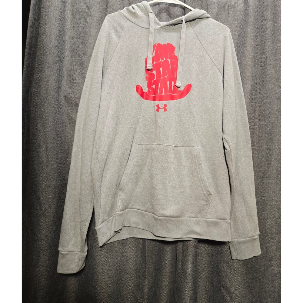 Under Armour Hoodie Lone Star State Graphic Pullover Sweatshirt‎ Large